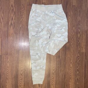 Tan Camo sweatpant joggers
